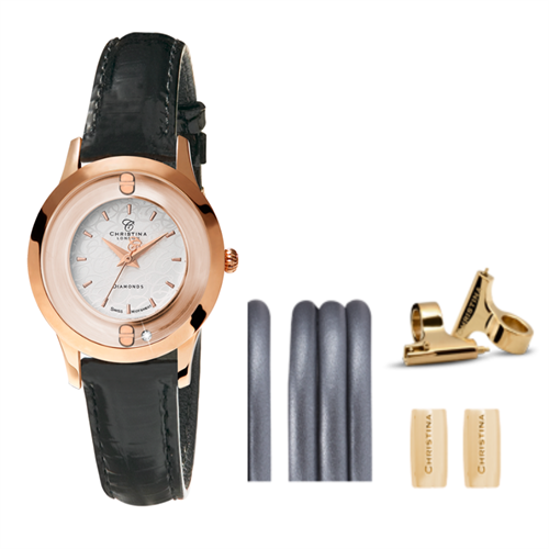 Collect ur 334RWBL + Gunmetal Watch Cord set - Christina Jewelry & Watches
